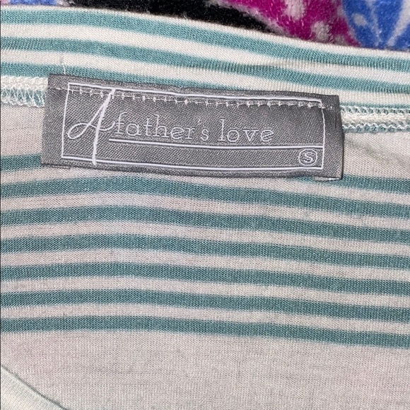 green and white striped shirt - Picture 2 of 3